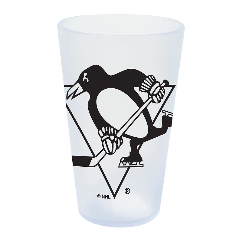 WinCraft Penguins de Pittsburgh 16oz. Verre à pinte en silicone Icicle