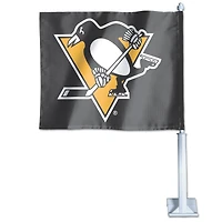 Drapeau de voiture double face WinCraft Pittsburgh Penguins