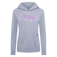 Women's Levelwear  Heather Gray Pittsburgh Penguins Hockey Fights Cancer Relay Pullover Hoodie