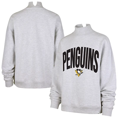 Women's '47  Heather Gray Pittsburgh Penguins Subtle Muse Sweatshirt