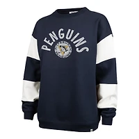 Sweat-shirt à capuche bleu marine '47 Pittsburgh Penguins Eephus Barred pour femme