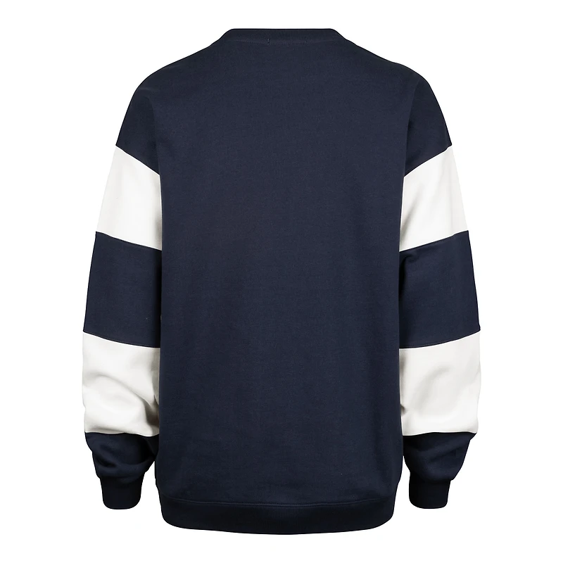 Sweat-shirt à capuche bleu marine '47 Pittsburgh Penguins Eephus Barred pour femme