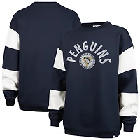 Sweat-shirt à capuche bleu marine '47 Pittsburgh Penguins Eephus Barred pour femme