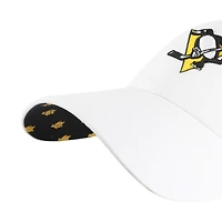 Women's '47 White Pittsburgh Penguins Confetti Clean Up Adjustable Hat