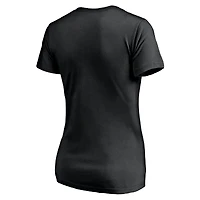 Women's  Black Pittsburgh Penguins Mascot Bounds V-Neck T-Shirt