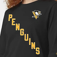 Women's Champion  Black Pittsburgh Penguins 2-Hit Long Sleeve T-Shirt