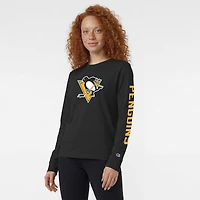 Women's Champion  Black Pittsburgh Penguins 2-Hit Long Sleeve T-Shirt