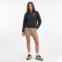 Sweat-shirt à col zippé Champion noir Pittsburgh Penguins pour femme