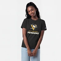 Women's Champion  Black Pittsburgh Penguins Wordmark Lockup T-Shirt
