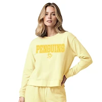 SweaTop tri-mélange ton sur Concepts Sport Yellow Pittsburgh Penguins pour femme