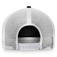 Women's Fanatics Black/White Pittsburgh Penguins Fundamental Trucker Adjustable Hat