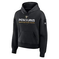 Sweat à capuche Authentic Pro Primary noir pour femme Fanatics des Penguins de Pittsburgh