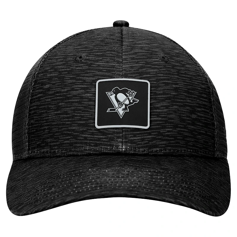 Casquette ajustable authentique Pro Road Trucker des Penguins de Pittsburgh Fanatics pour femmes, noire