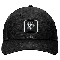 Casquette ajustable authentique Pro Road Trucker des Penguins de Pittsburgh Fanatics pour femmes, noire
