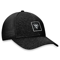 Casquette ajustable authentique Pro Road Trucker des Penguins de Pittsburgh Fanatics pour femmes, noire