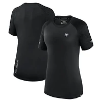 T-shirt authentique Pro Tech Fanatics pour femmes, noir, Pittsburgh Penguins