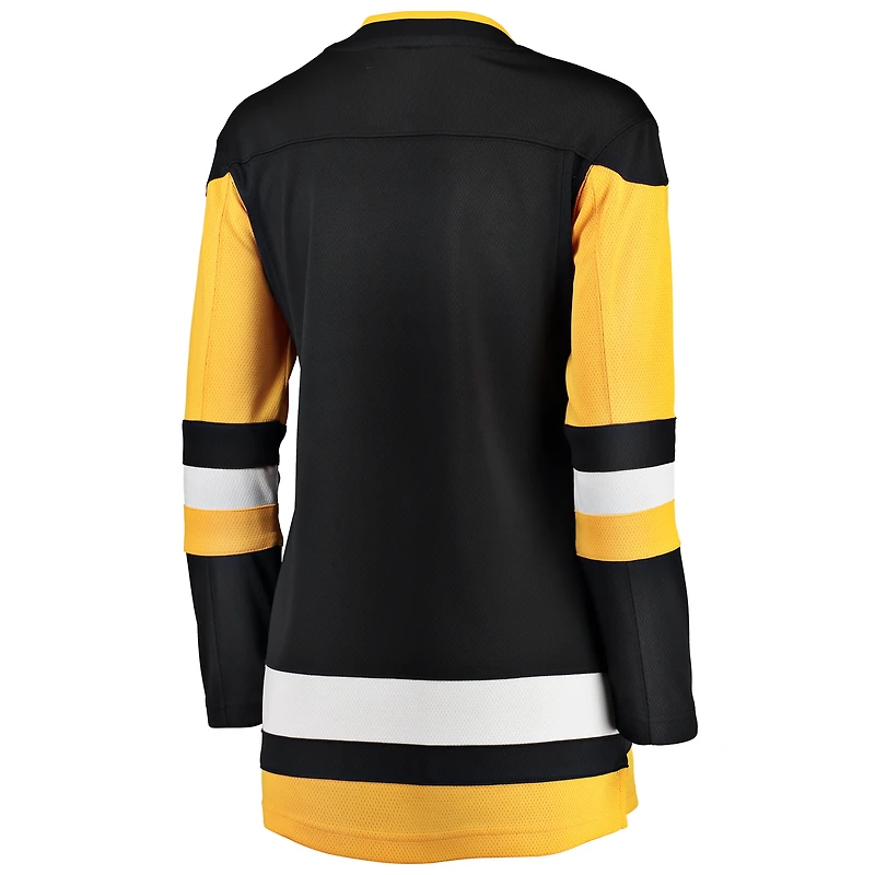 Maillot Fanatics noir Pittsburgh Penguins Breakaway Domicile pour femmes