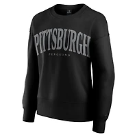 Sweat-shirt à capuche noir Elements Flow des Penguins de Pittsburgh pour femmes Fanatics
