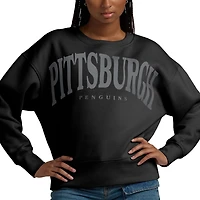Sweat-shirt à capuche noir Elements Flow des Penguins de Pittsburgh pour femmes Fanatics
