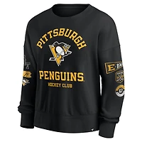 Sweat-shirt à capuche noir Fanatics Pittsburgh Penguins Go Team pour femme