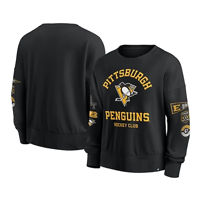 Sweat-shirt à capuche noir Fanatics Pittsburgh Penguins Go Team pour femme