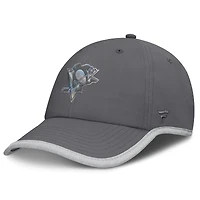 Casquette ajustable réflectrice fondamentale Fanatics pour femmes, couleur charbon, des Penguins de Pittsburgh