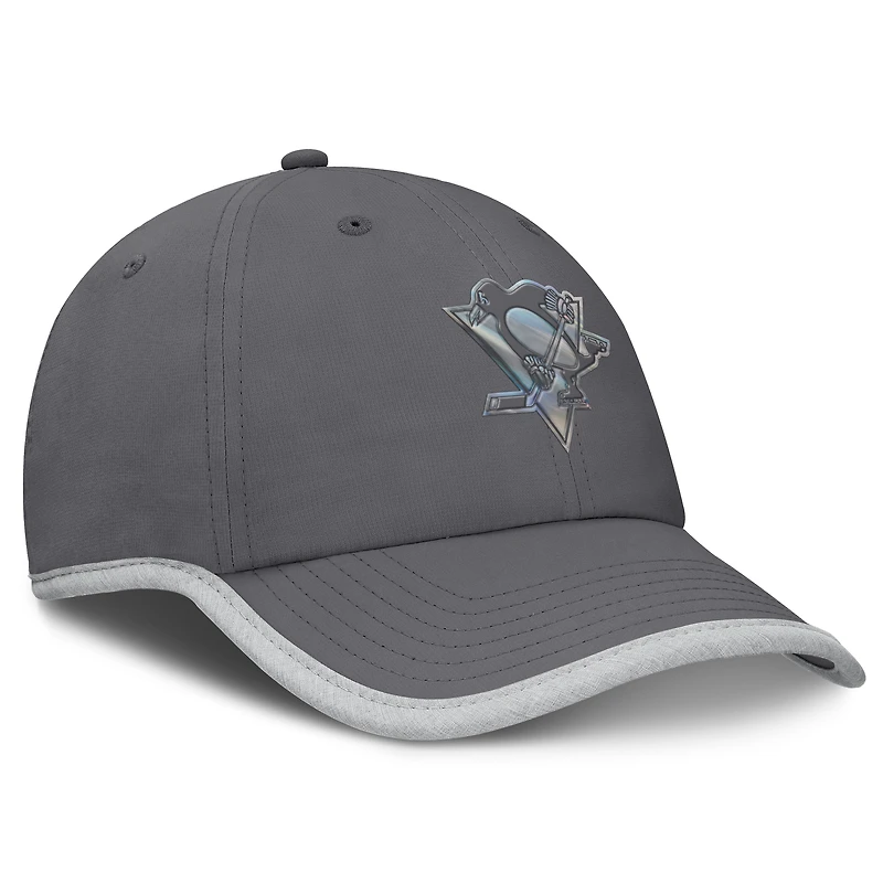 Women's Fanatics Charcoal Pittsburgh Penguins Fundamental Reflector Adjustable Hat