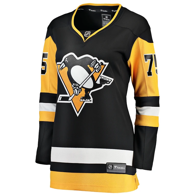 Women's Fanatics Connor Clifton Black Pittsburgh Penguins Home Breakaway Jersey