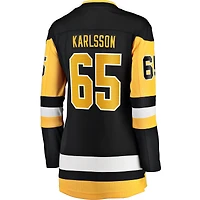 Maillot d'échappée à domicile noir des Penguins de Pittsburgh Fanatics Erik Karlsson pour femmes