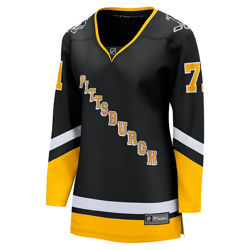 Fanatics pour femmes Evgeni Malkin Noir Pittsburgh Penguins Alternate Premier Breakaway Player Maillot
