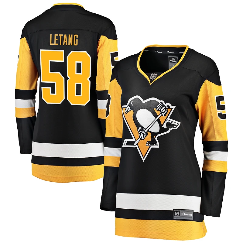 Women's Fanatics Kris Letang Black Pittsburgh Penguins Home Breakaway Jersey