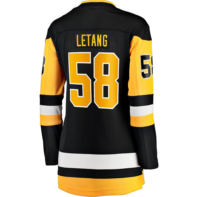 Women's Fanatics Kris Letang Black Pittsburgh Penguins Home Breakaway Player Jersey