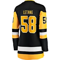 Women's Fanatics Kris Letang Black Pittsburgh Penguins Home Breakaway Player Jersey