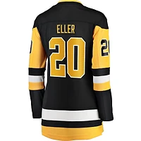 Women's Fanatics Lars Eller Black Pittsburgh Penguins Home Breakaway Player Jersey