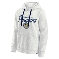 Sweat à capuche matelassé True Classics Oatmeal Pittsburgh Penguins Fanatics pour femmes