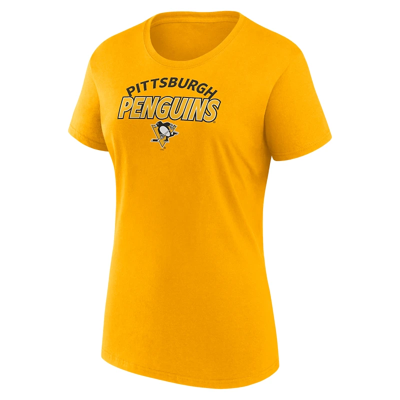 Pack combiné de t-shirts Risk Fanatics Pittsburgh Penguins pour femmes