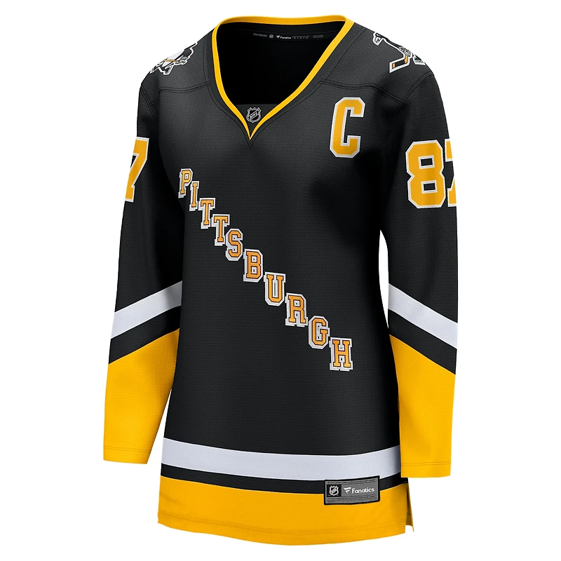 Women's Fanatics Sidney Crosby Black Pittsburgh Penguins Alternate Breakaway Jersey