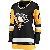 Maillot de joueur échappé à domicile Fanatics Vinnie Hinostroza des Penguins Pittsburgh, noir, pour femmes
