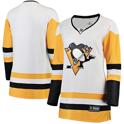 Échappée à l'extérieur des Penguins de Pittsburgh blanc marque Fanatics - Maillot vierge