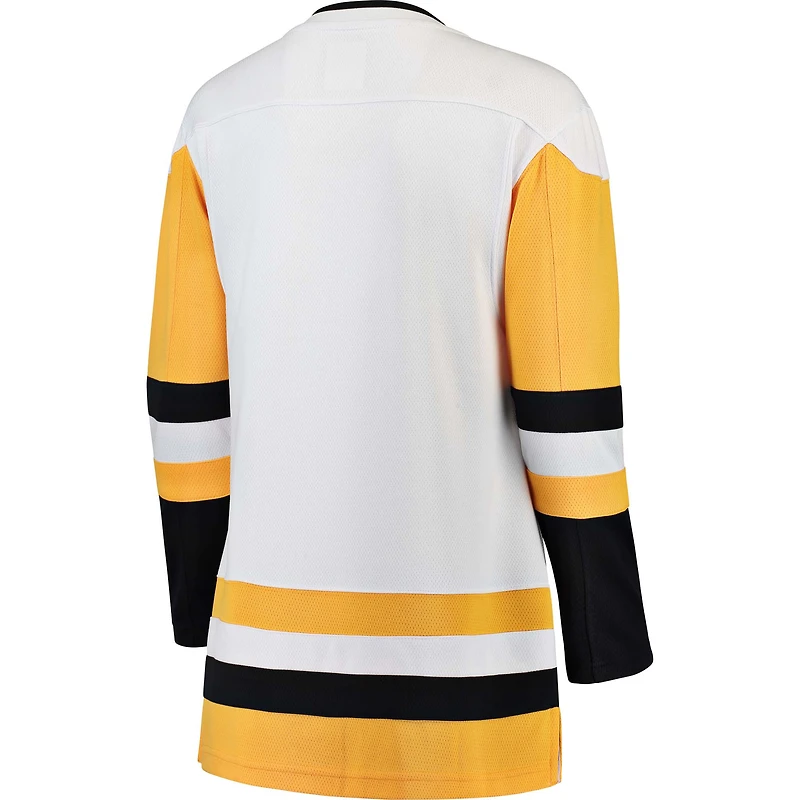 Maillot Breakaway extérieur blanc des Penguins de Pittsburgh Fanatics pour femmes