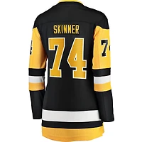 Maillot domicile noir Indiana Stuart Skinner des Penguins de Pittsburgh pour femmes