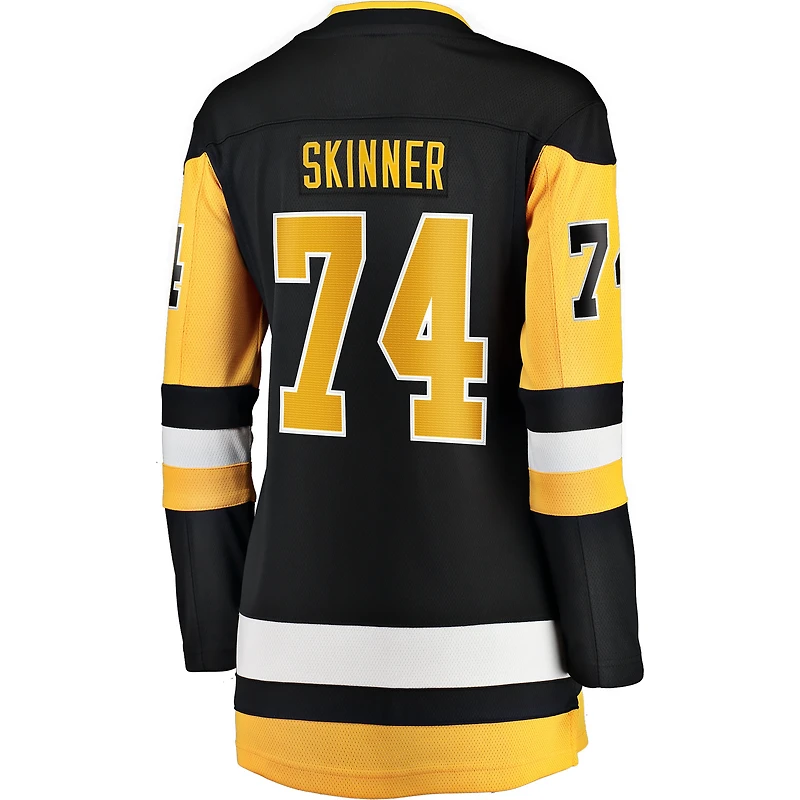Women's Indiana Stuart Skinner Black Pittsburgh Penguins Home Breakaway Jersey