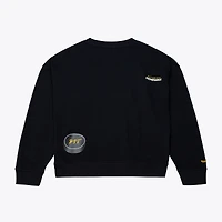 Women's Mitchell & Ness  Black Pittsburgh Penguins Crewneck Sweatshirt