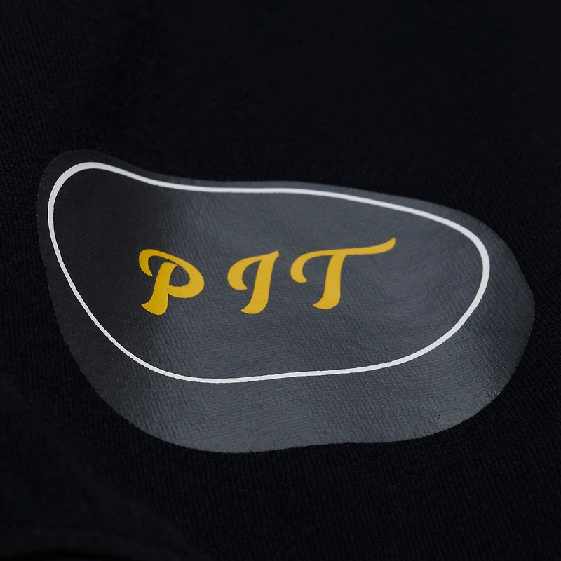 Sweat-shirt ras du cou noir Mitchell & Ness Pittsburgh Penguins pour femme