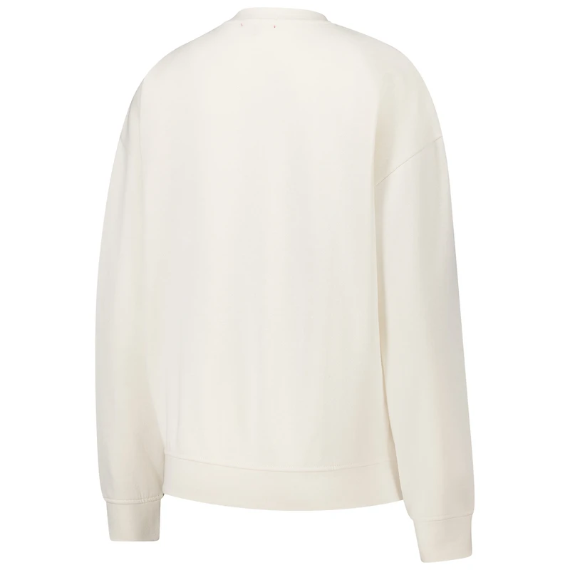 Sweat-shirt à capuche pour femme Mitchell & Ness Cream Pittsburgh Penguins Logo 3.0