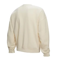 Sweat-shirt à capuche pour femme Mitchell & Ness Cream Pittsburgh Penguins Logo 3.0