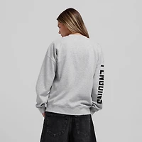 Sweat-shirt oversize Mitchell & Ness gris chiné Pittsburgh Penguins Core 3-Hit pour femme