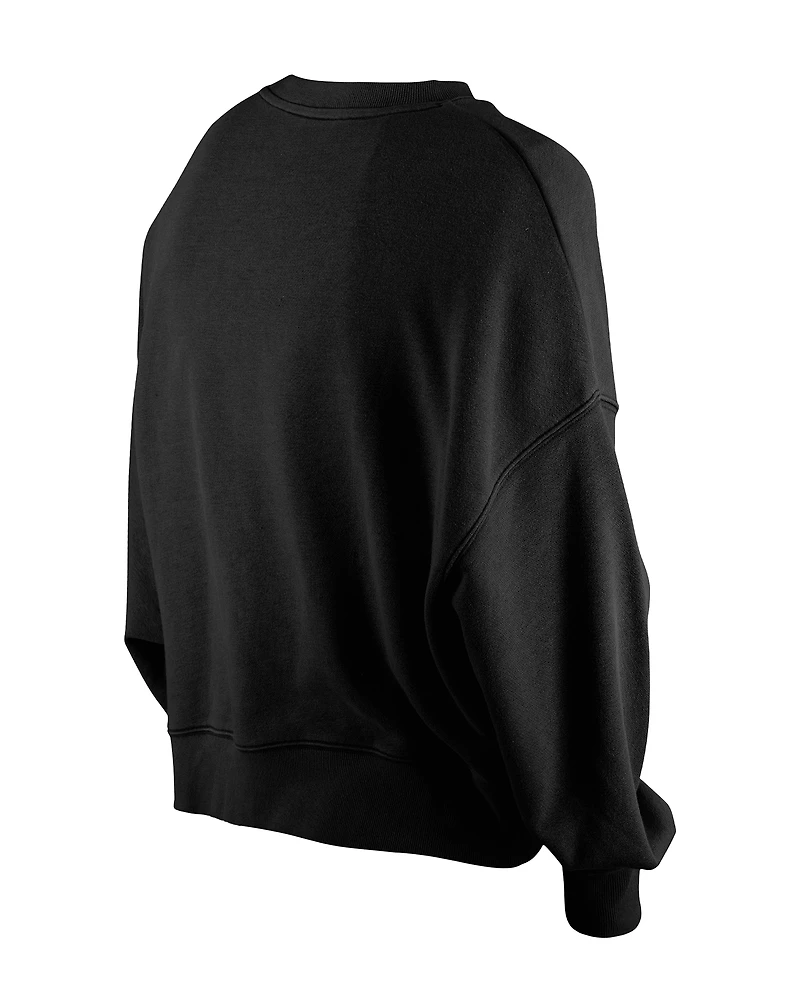 Women's New Era Black Pittsburgh Penguins Flip Sequin Sweatshirt
