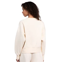 Women's Starter Cream Pittsburgh Penguins Boxy Cropped Sweatshirt