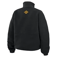 Women's WEAR by Erin Andrews  Black Pittsburgh Penguins Polar Fleece Half-Zip Jacket